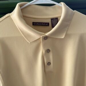 Men's Large yellow Cubavera golf shirt